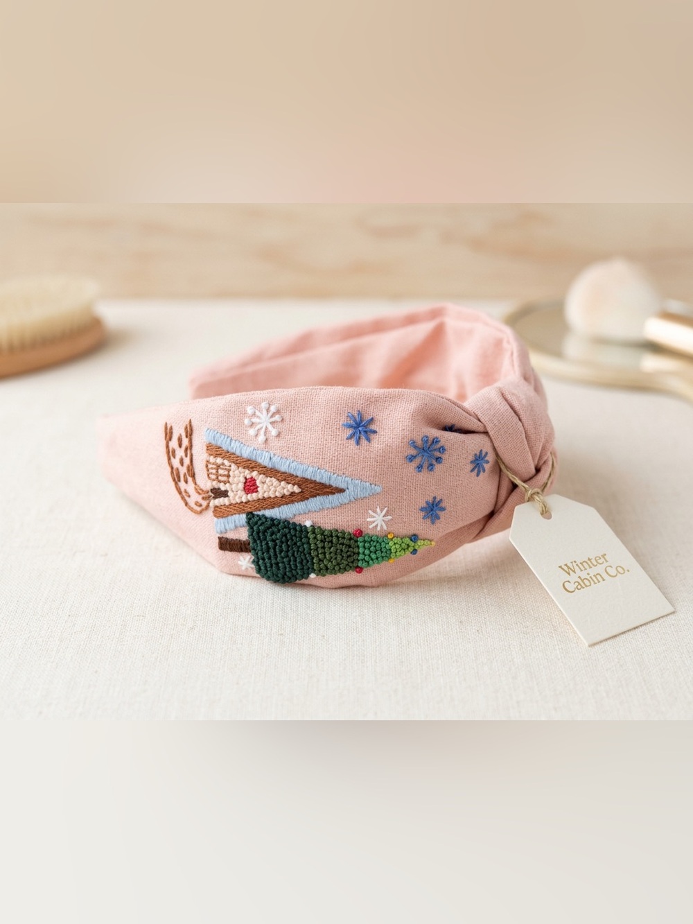 Winter Holiday Knot Headband.